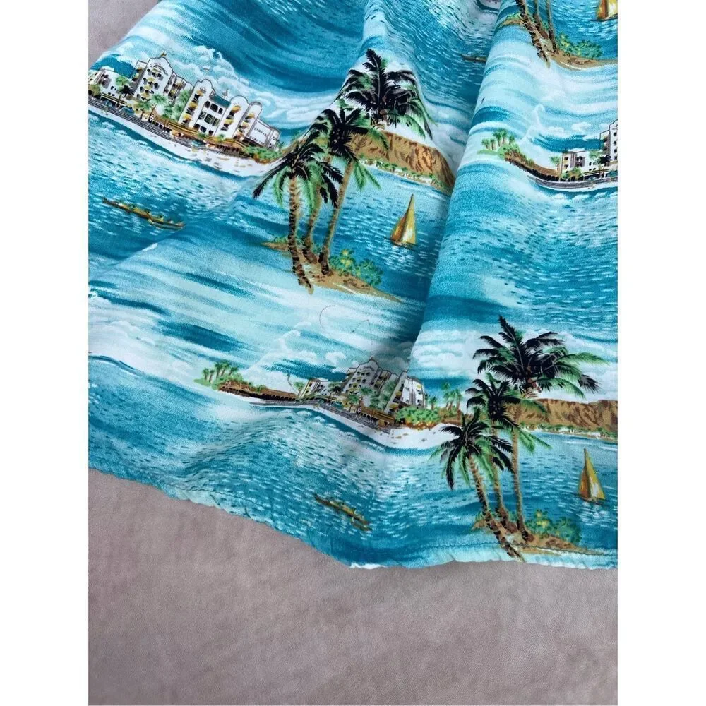 Vintage Girls Vacation Dress Tiki Hawaiian Size 3